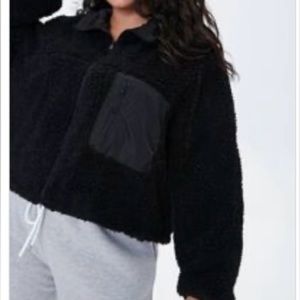 Faux shearing jacket